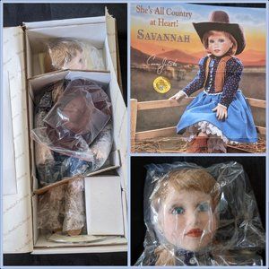 Hamilton Collection 1993 "Savannah" 18-in porcelain doll